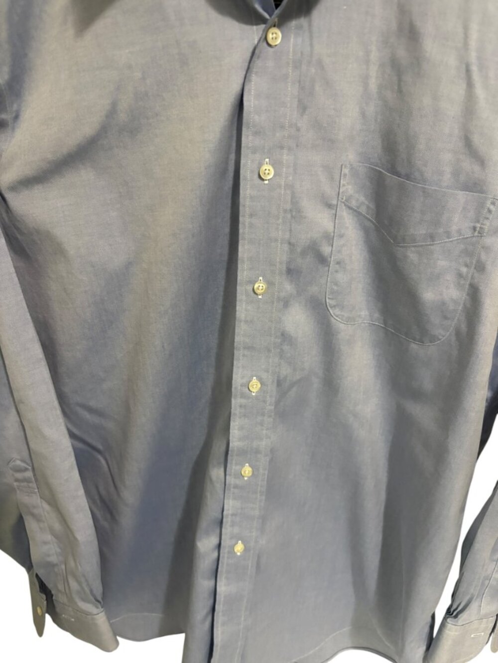 Brooks Brothers 1818 Regular Fit All Cotton Shirt Mens Size 16-35 Blue - Picture 4 of 6